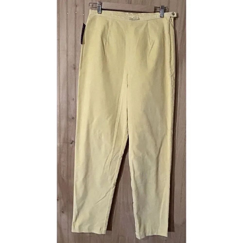 Limited Chinos Corduroy Pants 10 90s Baby Wale Preppy Academia Yellow